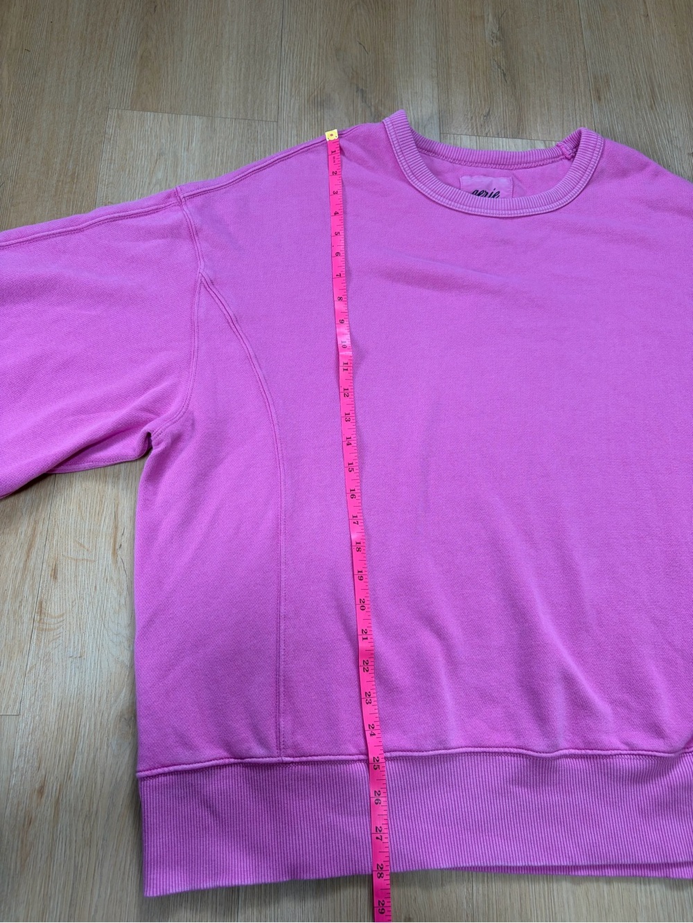 aerie Oversized Crewneck Sweatshirt in Pink - Picture 6 of 10
